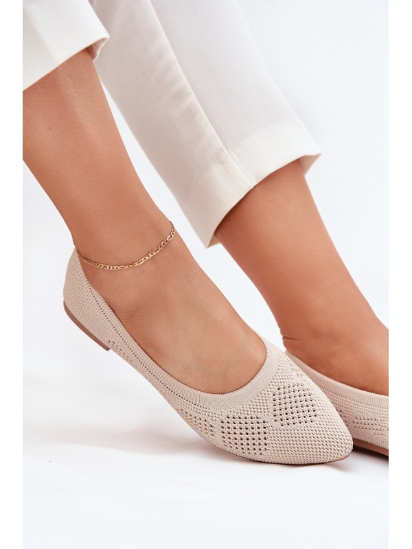 Fabric Women's Ballet Flats Beige Zelira
