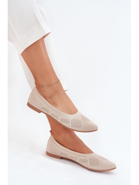 Fabric Women's Ballet Flats Beige Zelira