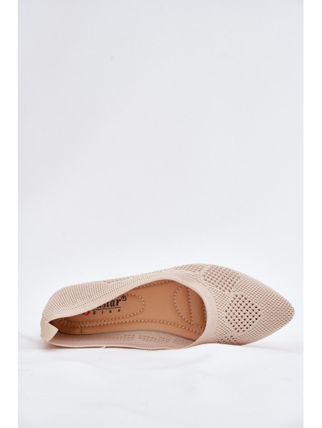 Fabric Women's Ballet Flats Beige Zelira