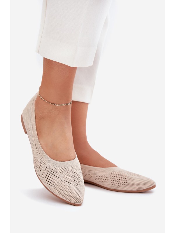 Fabric Women's Ballet Flats Beige Zelira