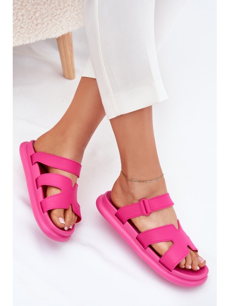 Women's Rubber Slides With Strap Fuchsia Tavirae