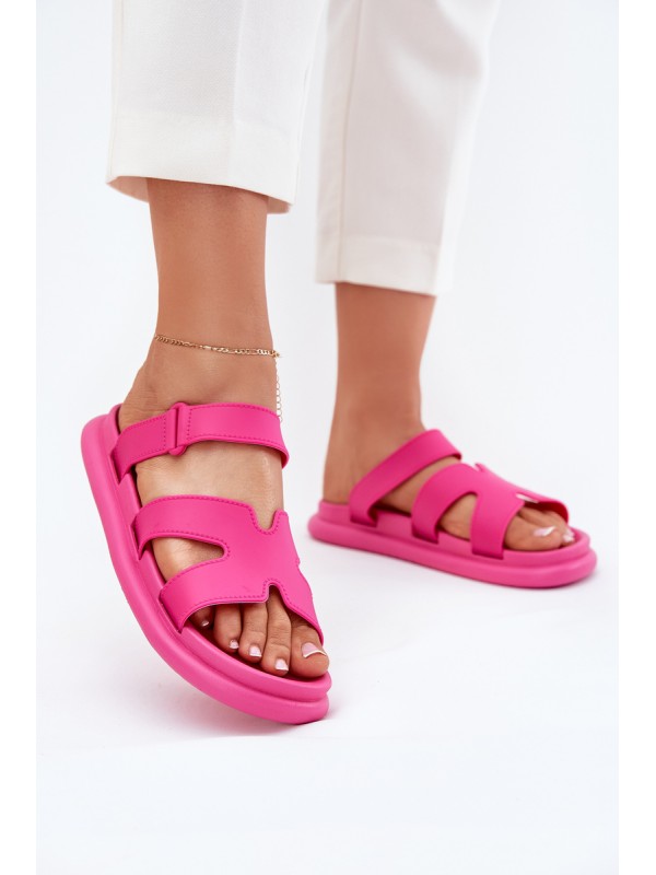 Women's Rubber Slides With Strap Fuchsia Tavirae 2