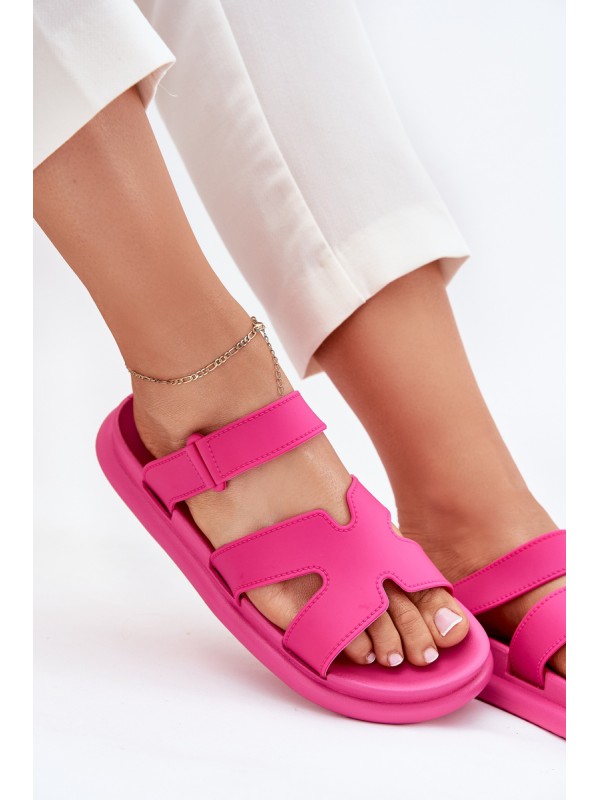 Women's Rubber Slides With Strap Fuchsia Tavirae Women's Rubber Slides With Strap Fuchsia Tavirae