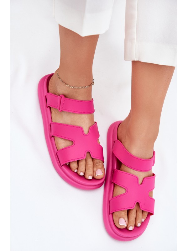 Women's Rubber Slides With Strap Fuchsia Tavirae Women's Rubber Slides With Strap Fuchsia Tavirae