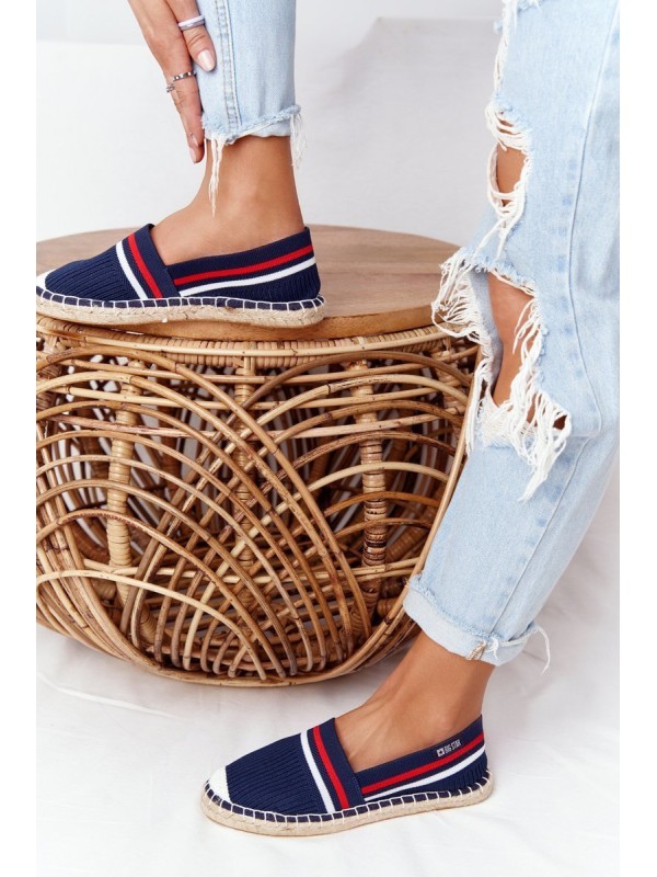 Espadrilės su pintais padais „Big Star HH274483“ tamsiai mėlynos spalvos