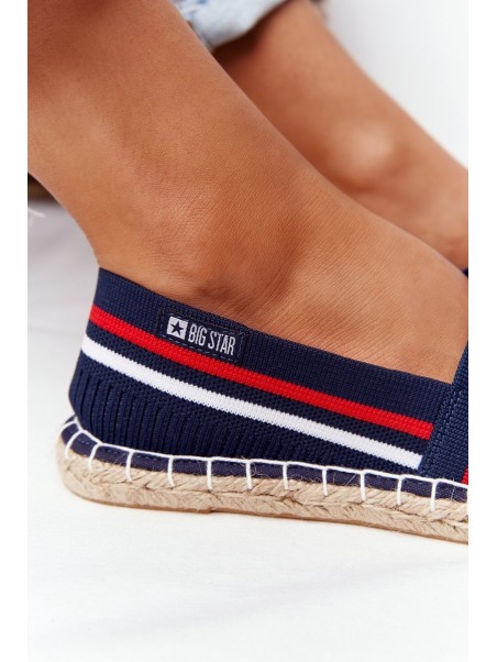 Espadrilės su pintais padais „Big Star HH274483“ tamsiai mėlynos spalvos