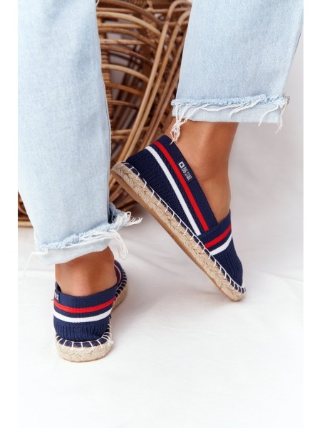Espadrilės su pintais padais „Big Star HH274483“ tamsiai mėlynos spalvos