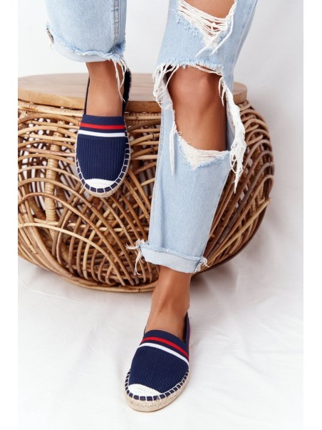 Espadrilės su pintais padais „Big Star HH274483“ tamsiai mėlynos spalvos