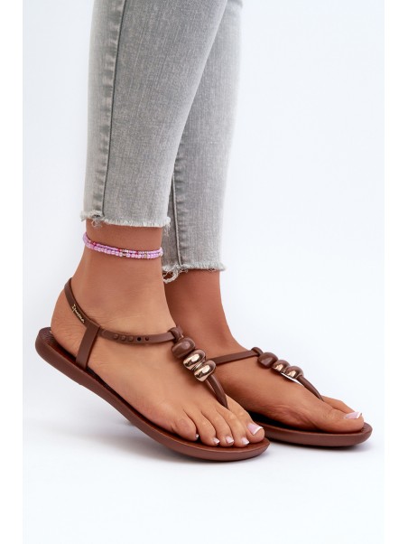 Moteriškos plokščios basutės su šlepetėmis 83507 Ipanema Class Blown Up Sandal Fem Brown