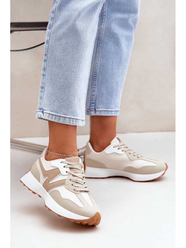 Women's Sports Sneakers Beige Britma