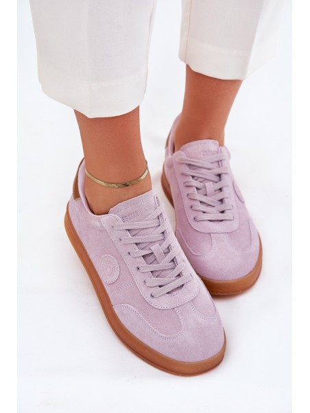 Moteriški zomšiniai sportbačiai Big Star RR274850 HI-POLY SYSTEM violetiniai