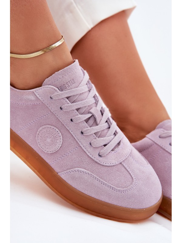 Moteriški zomšiniai sportbačiai Big Star RR274850 HI-POLY SYSTEM violetiniai