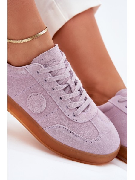Moteriški zomšiniai sportbačiai Big Star RR274850 HI-POLY SYSTEM violetiniai