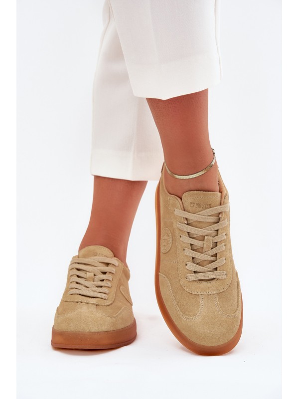 Women's Suede Sneakers Big Star RR274849 HI-POLY SYSTEM Beige 2