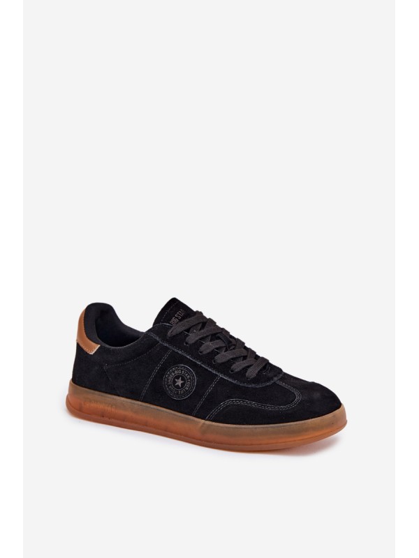 Suede Women's Sneakers Big Star RR274851 HI-POLY SYSTEM Black Suede Women's Sneakers Big Star RR274851 HI-POLY SYSTEM Black