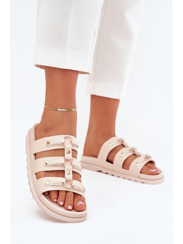Womens Sandals With Straps Light Beige Pasiriela