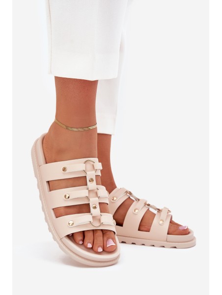 Womens Sandals With Straps Light Beige Pasiriela