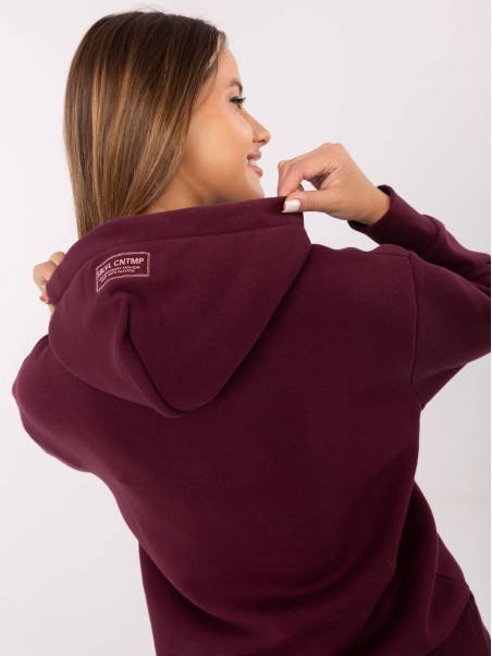 Megztinis-D10608BC02802A4NO-bordo spalvos