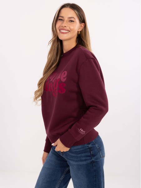Megztinis-D10608BC02801A4NO-bordo spalvos