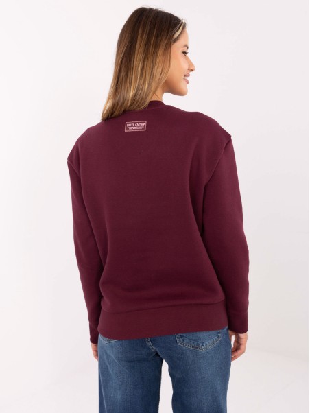 Megztinis-D10608BC02801A4NO-bordo spalvos