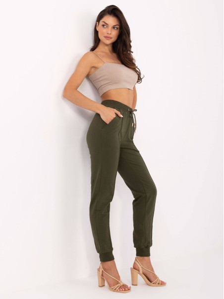 Sportinės kelnės-CLM-DR-1275.30-chaki spalvos