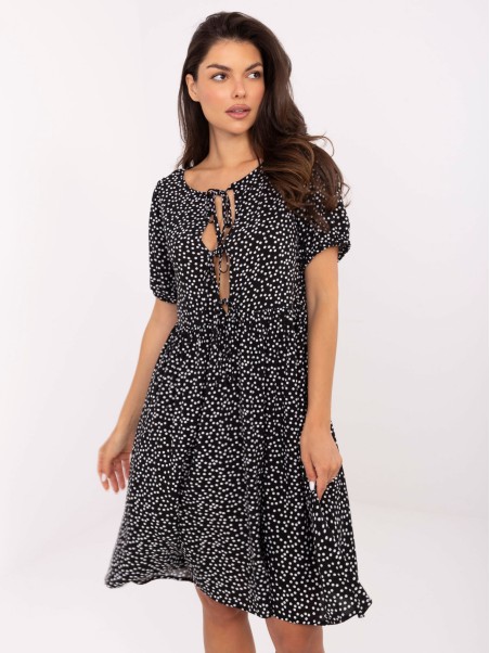 Suknelė-D73771M30466A-juoda ir balta