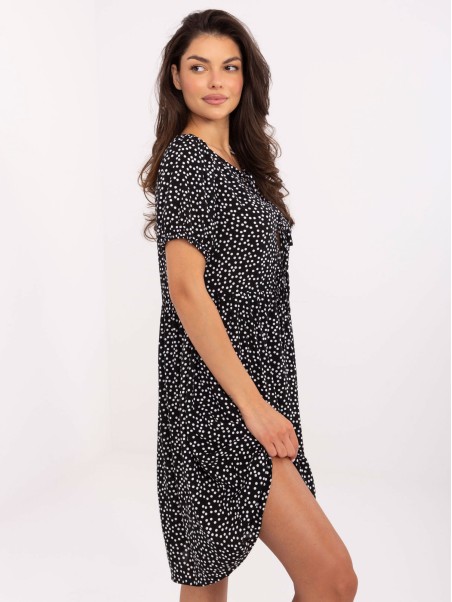Suknelė-D73771M30466A-juoda ir balta