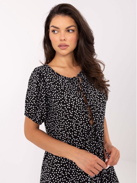 Suknelė-D73771M30466A-juoda ir balta