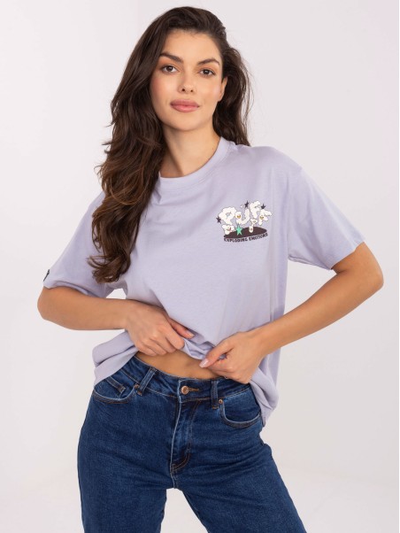 T-shirt-D12022AI02645S-jasny fioletowy