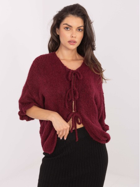 Megztinis-MI-SW-2911.91-bordo spalvos