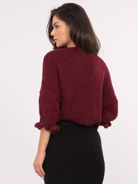 Megztinis-MI-SW-2911.91-bordo spalvos