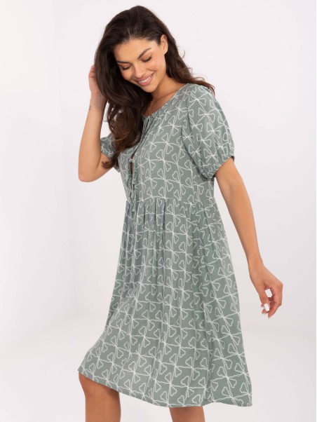 Suknelė-D73771M30466A-pistacijų spalvos