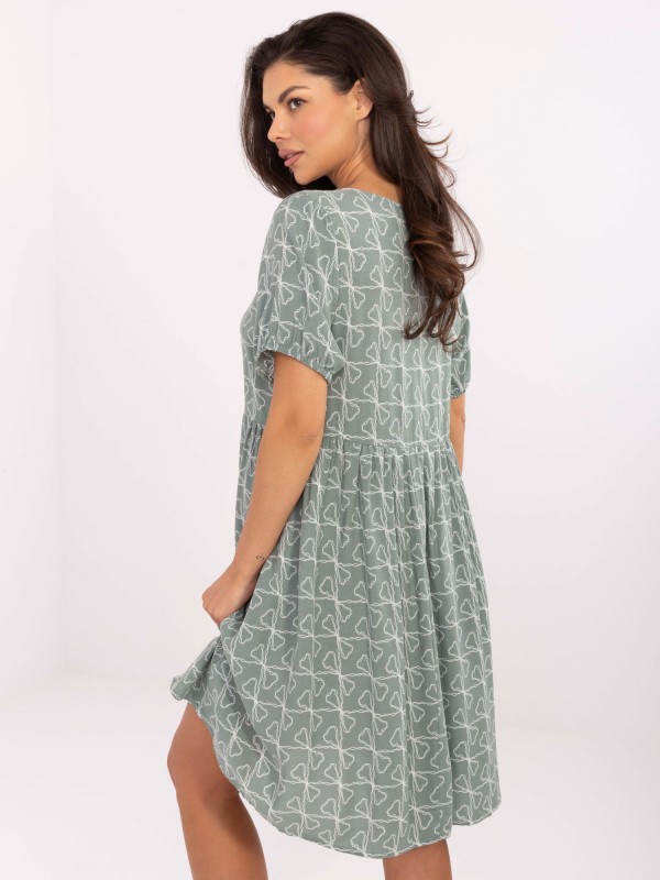 Suknelė-D73771M30466A-pistacijų spalvos
