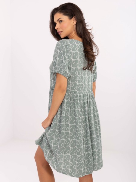 Suknelė-D73771M30466A-pistacijų spalvos