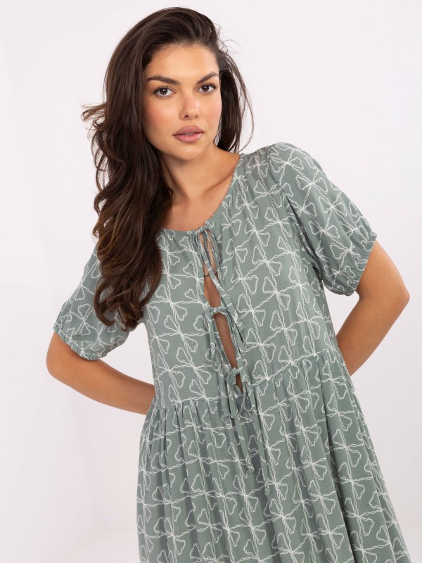 Suknelė-D73771M30466A-pistacijų spalvos