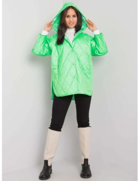 Lengva dygsniuota striukė su gobtuvu