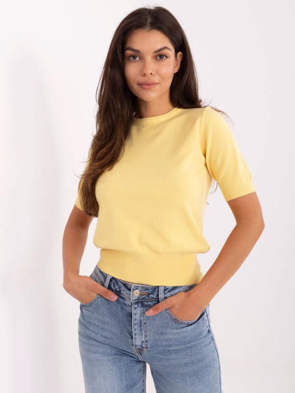 Sweter-PM-SW-N30088.21-żółty 2