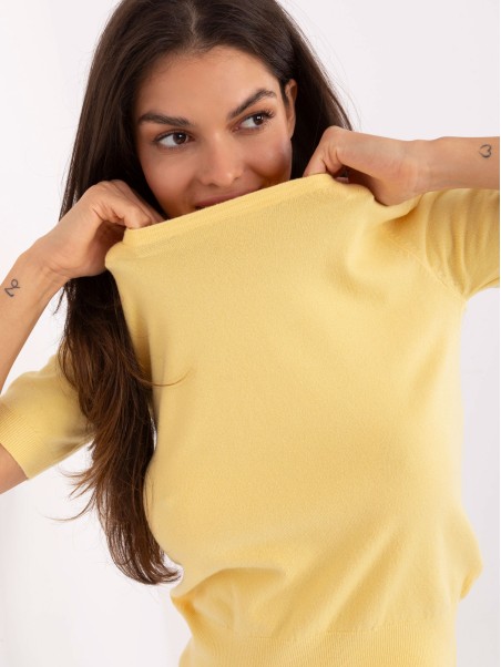 Sweter-PM-SW-N30088.21-żółty