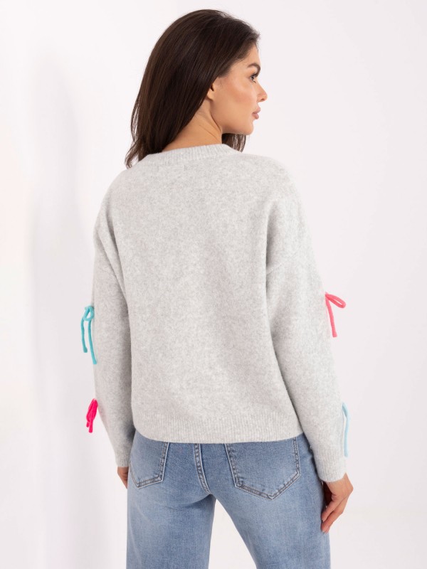 Sweter-PM-SW-SC82.41-jasny szary