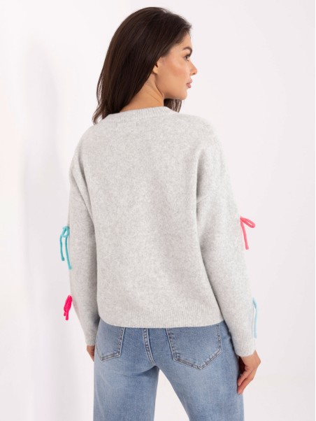 Sweter-PM-SW-SC82.41-jasny szary