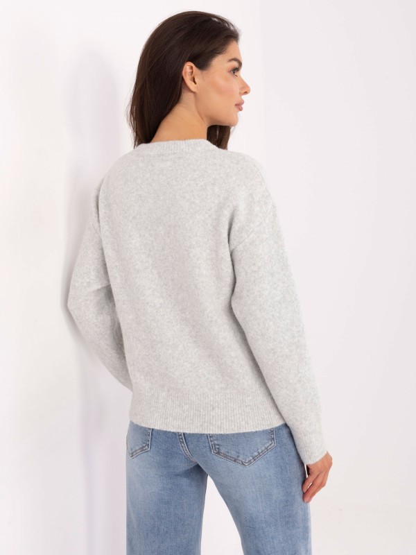 Sweter-PM-SW-SC39.36-jasny szary