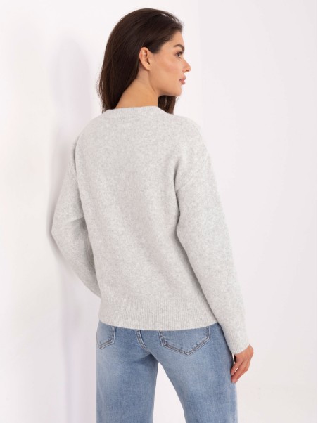 Sweter-PM-SW-SC39.36-jasny szary