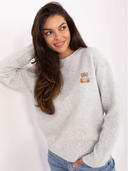 Sweter-PM-SW-SC39.36-jasny szary