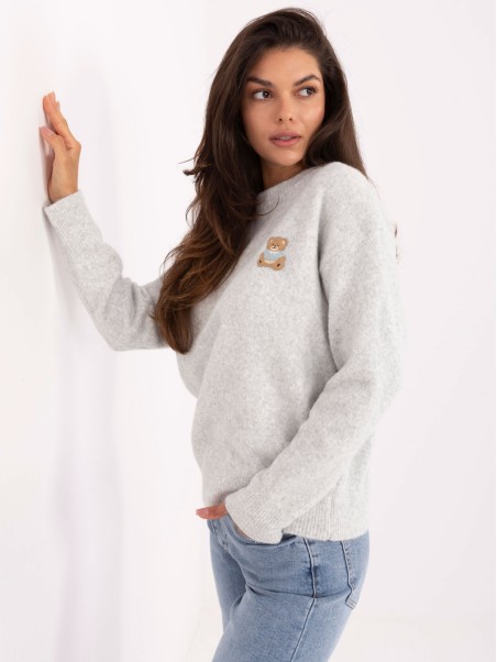 Sweter-PM-SW-SC39.36-jasny szary