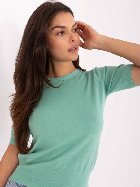 Sweter-PM-SW-N30088.21-mietowy