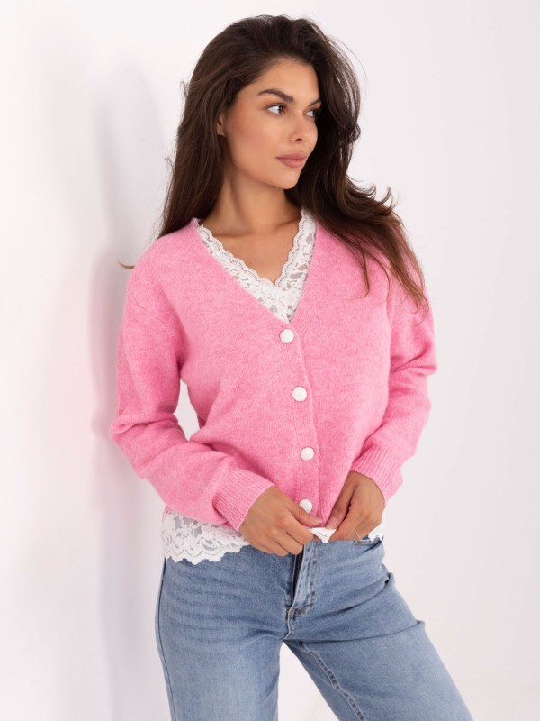 Sweter-PM-SW-F513.16-różowy