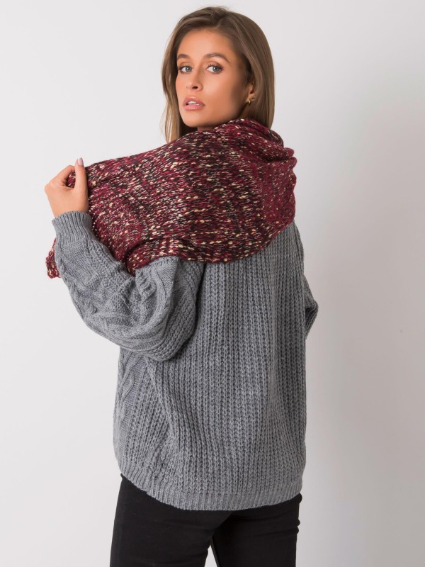 Šalikas-AT-SZ-RH-1407.23X-bordo spalvos