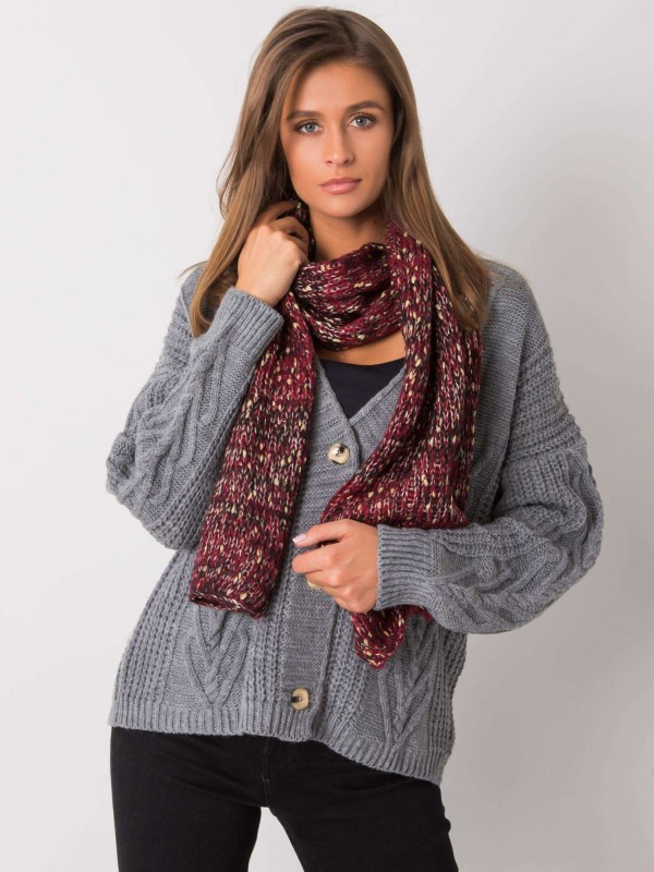 Šalikas-AT-SZ-RH-1407.23X-bordo spalvos