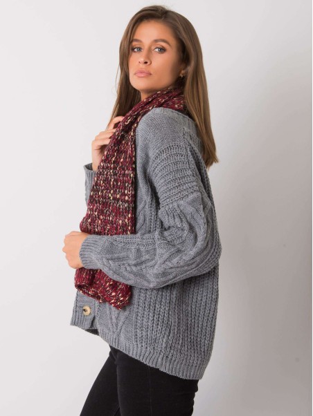 Šalikas-AT-SZ-RH-1407.23X-bordo spalvos