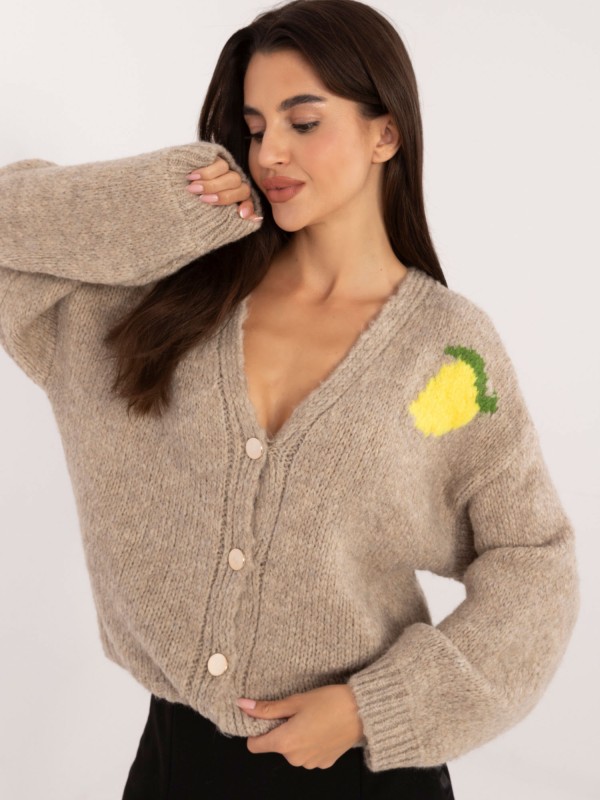 Sweter-MI-SW-2108.92-beżowy 2